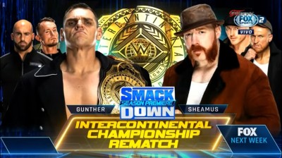 Gunther Vs Sheamus - Campeonato Intercontinental - SmackDown Season Premiere 07/10/2022