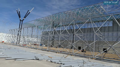VISITAMOS LAS OBRAS DEL MACROHANGAR DEL AEROPUERTO DE TERUEL