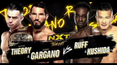 AUSTIN THEORY & JOHNNY GARGANO VS LEON RUFF & KUSHIDA - NXT 16 DE DICIEMBRE DE 2020