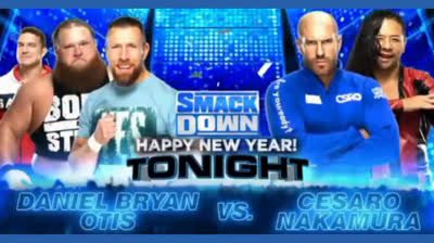 OTIS & DANIEL BRYAN VS CESARO & SHINSUKE NAKAMURA - SMACK DOWN 1 DE ENERO DE 2021