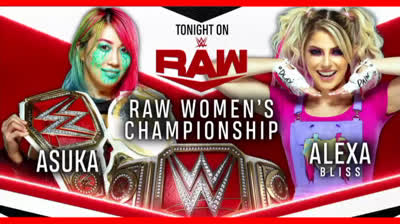 ASUKA VS ALEXA BLISS - RAW 25 DE ENERO DE 2021